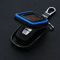 accessories anti scratch blackblue 13 55cm 1pcs universal key case leather zipper fob protector keychain hanging