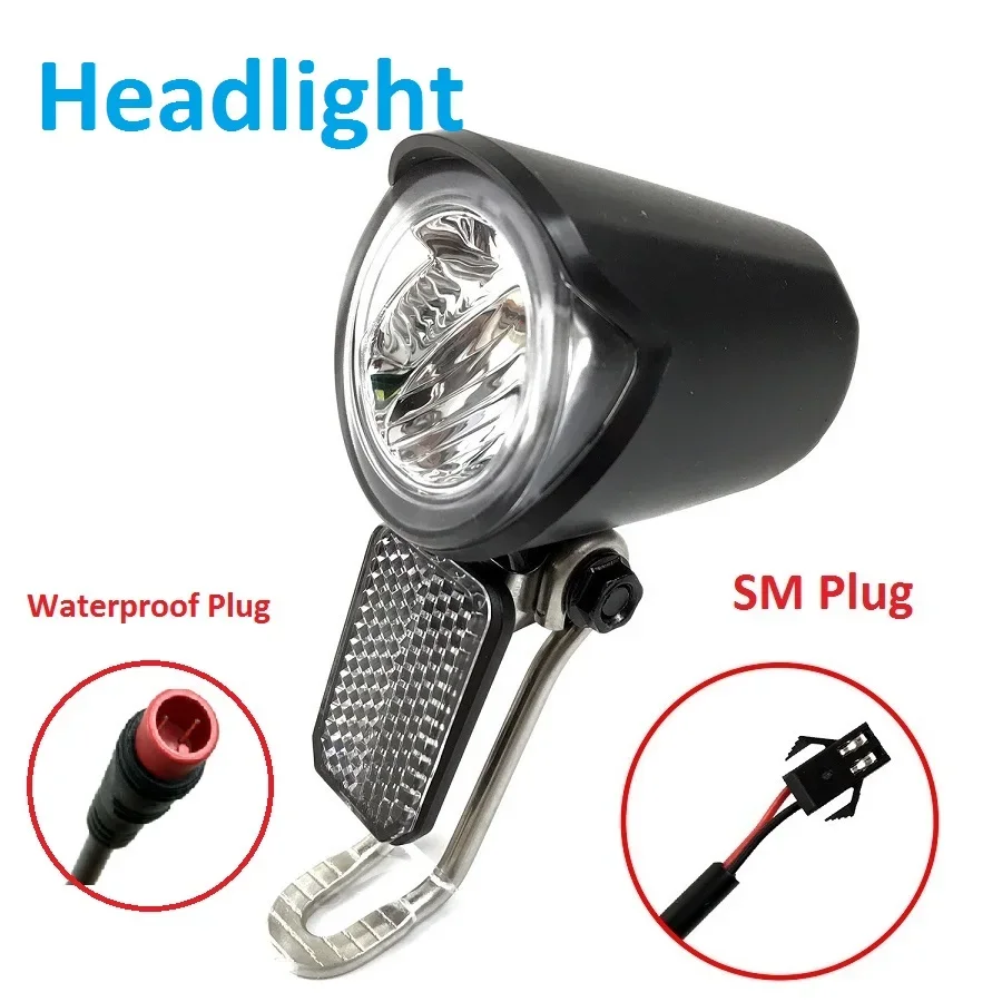 6-60 В светодиодный передний фонарь для электровелосипеда универсальная фара