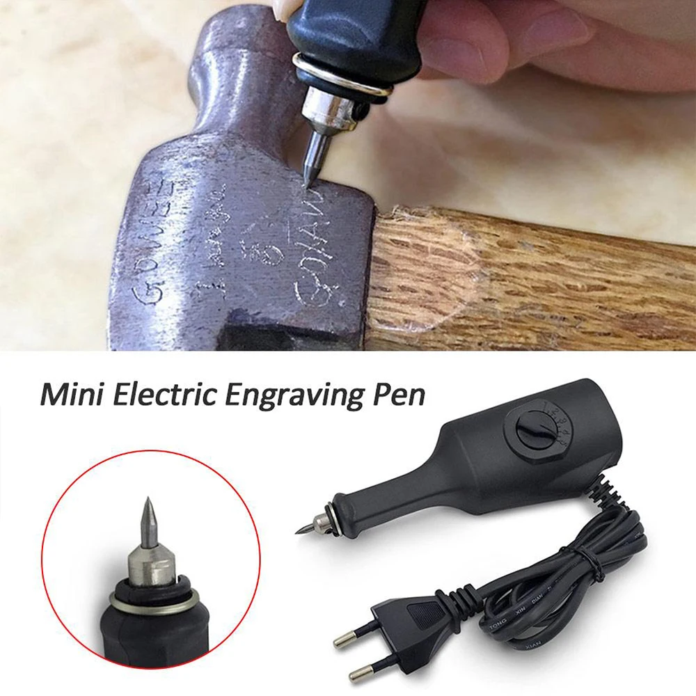 220V 35W Electric Engraving Carving Pen Plotter Machine For Chiseling Tips On Metal Wooden Glass Plastic Ceramics Stone Surface