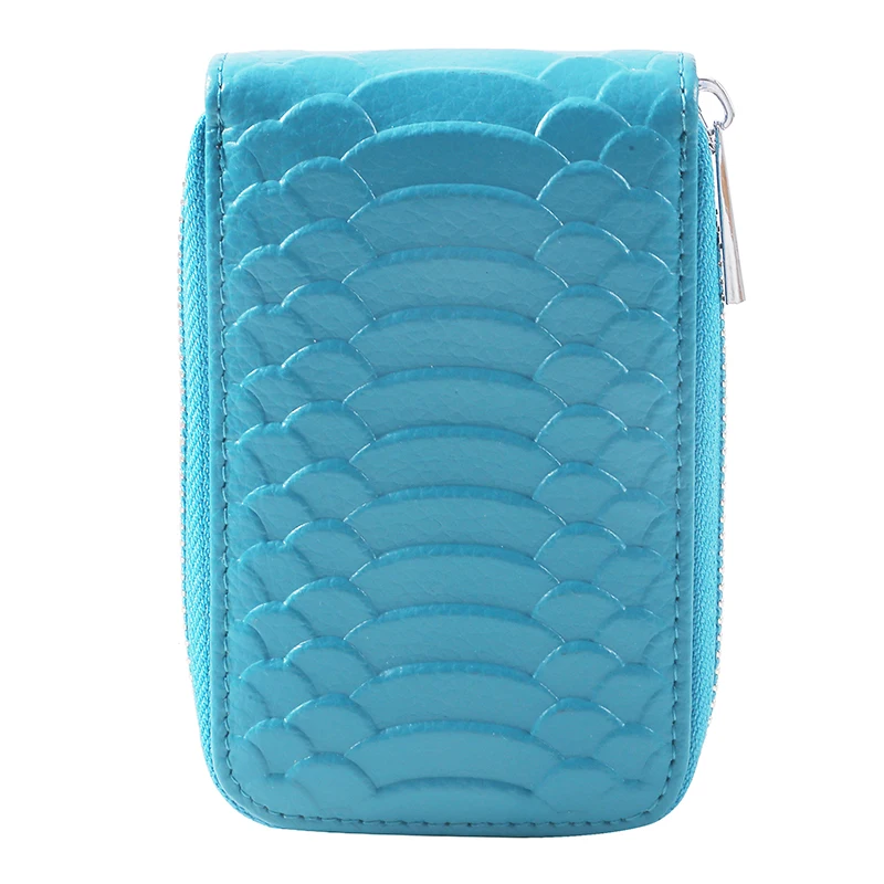 

Women Business PU Leather Wallet ID Credit Card Holder Handbag Multi Card Cowhide Coin Purse Snake Pattern Zipper Organ Bag