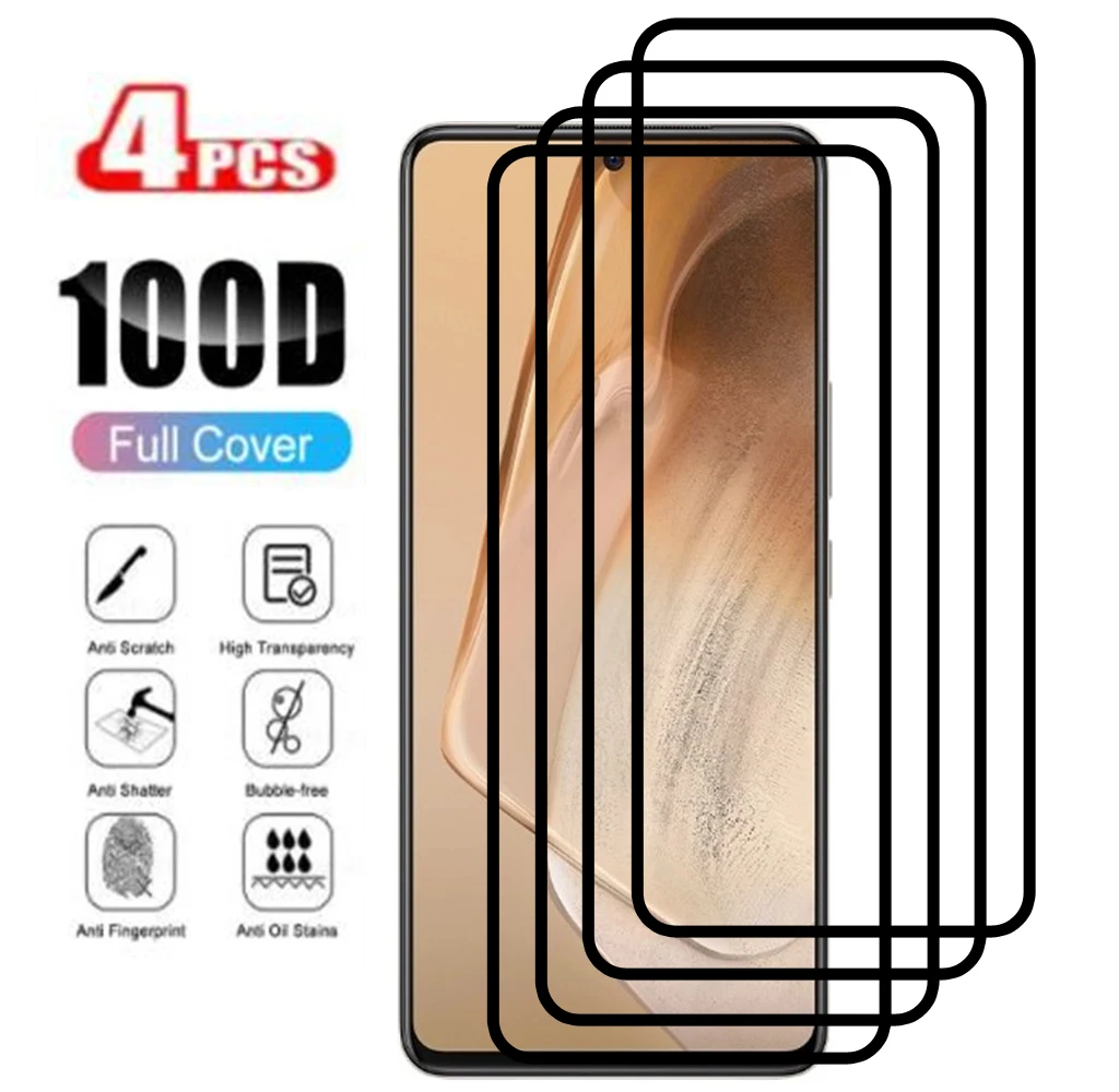 Закаленное стекло 9D с полным покрытием для ViVo iQOO Neo5 Lite SE 5S U3x U5 Z3 Z5 Z5x G1 S1 Prime S6 S7 S7e, защита экрана, 4 шт.