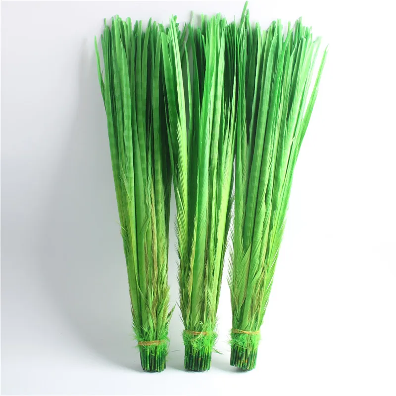 

50-100pcs/lot Natural Green Pheasant Feathers 20-22 Inch/50-55cm Accessories DIY Decoration Wedding Performance Crafts