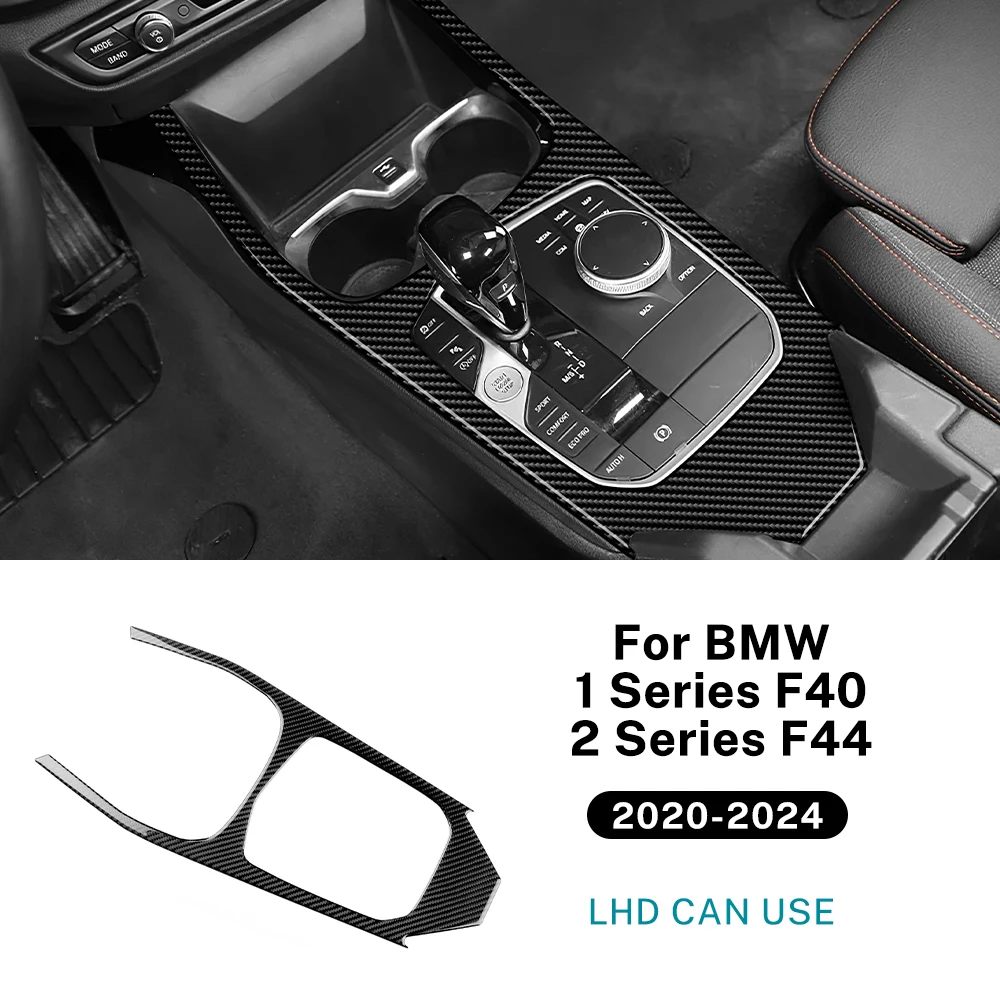 

Для BMW серии 2, серии F40 F44 2020-2023, мягкое углеродное волокно, центральная панель управления автомобиля, декоративная рамка, наклейка, автомобильные аксессуары