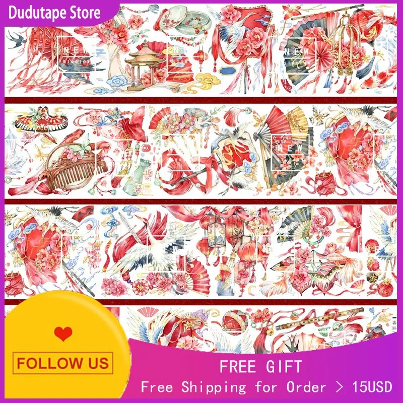 

1 loop Danyu Mingfan new crystal pet washi paper tape Taiwan production decoration Collage
