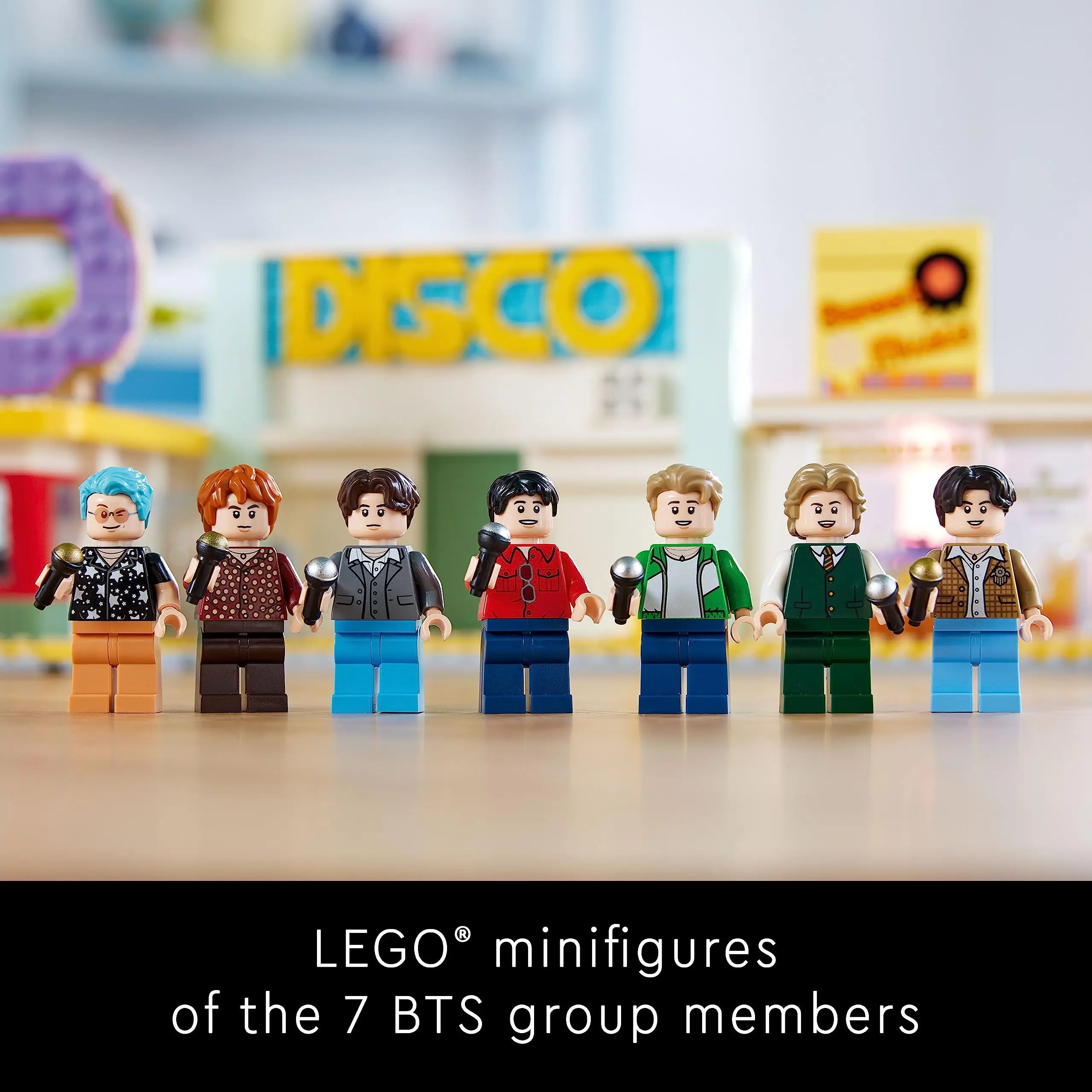 Фото LEGO Ideas BTS Dynamite 21339 Модельный комплект с 7 минифигурками знаменитой группы K-pop, RM, Jin, SUGA, j-Hope, Jimin, V Jung Kook №4