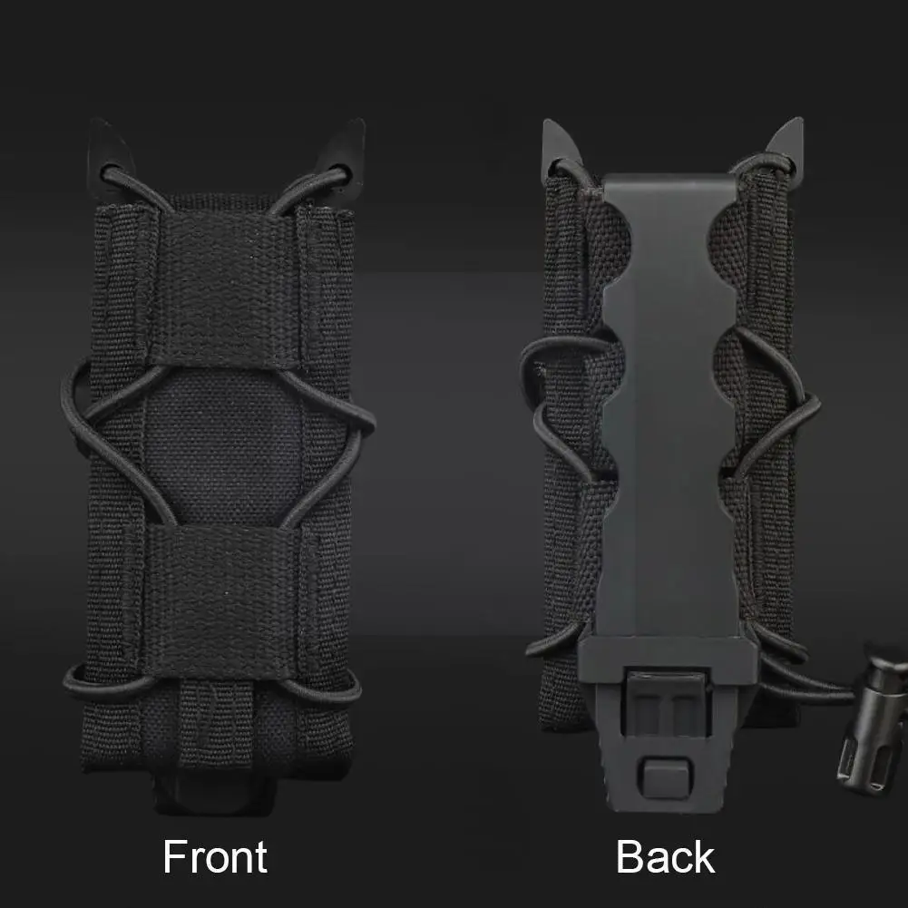 

Tactical Magazine Pouch Edc 9mm Pistol Single Mag Bag Hunting Knife Pouch Torch Flashlight Molle Holder Airsoft Holster Sho T2s8