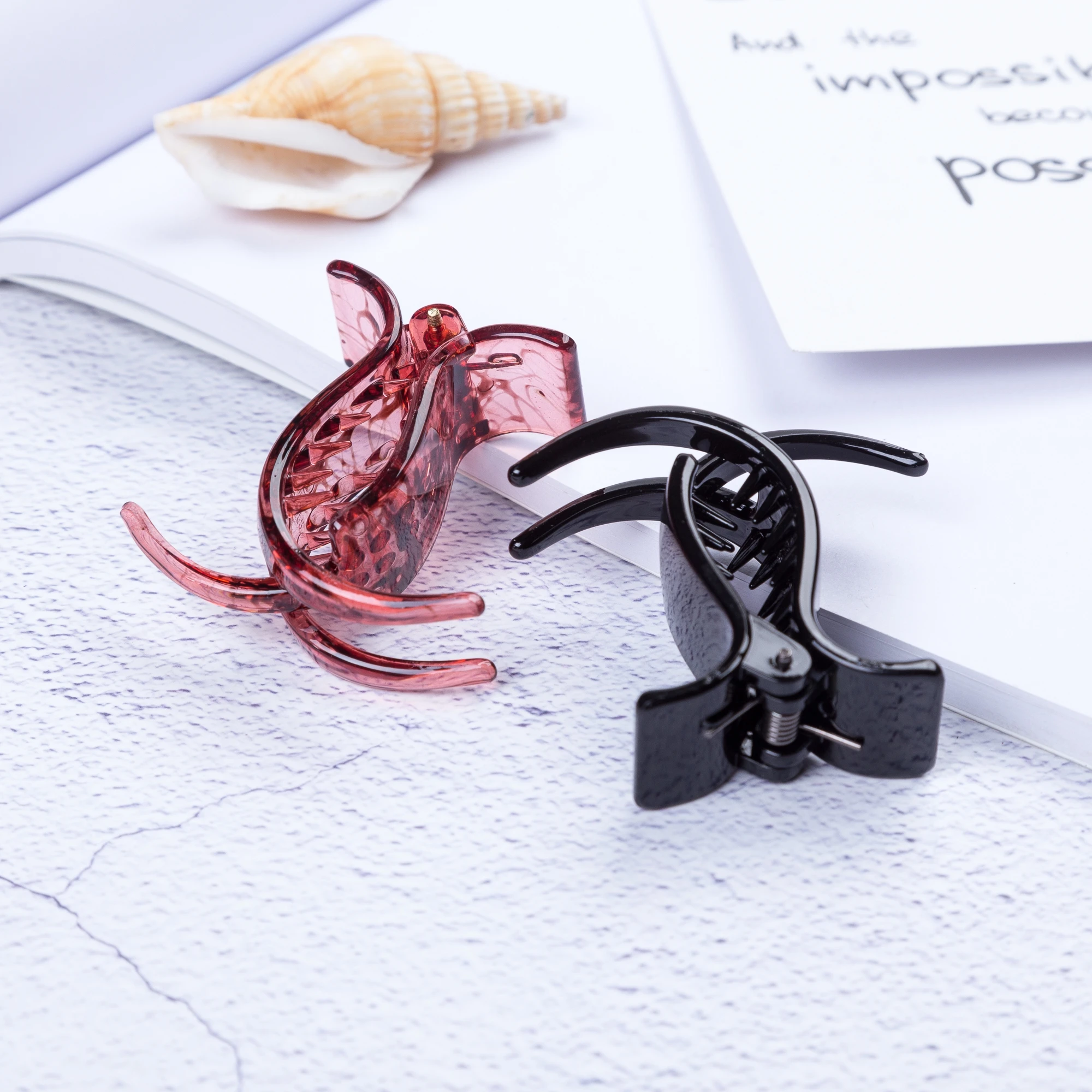 Заколка для волос Prettyou 5 2 см среднего размера удобная пластиковая Всесезонная