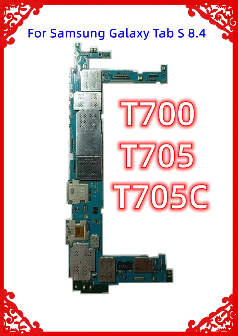 

100% Original For Samsung Galaxy Tab S 8.4 SM-T700 T705 T705C 3G RAM Unlocked Motherboard with chips Logic Board EU Version