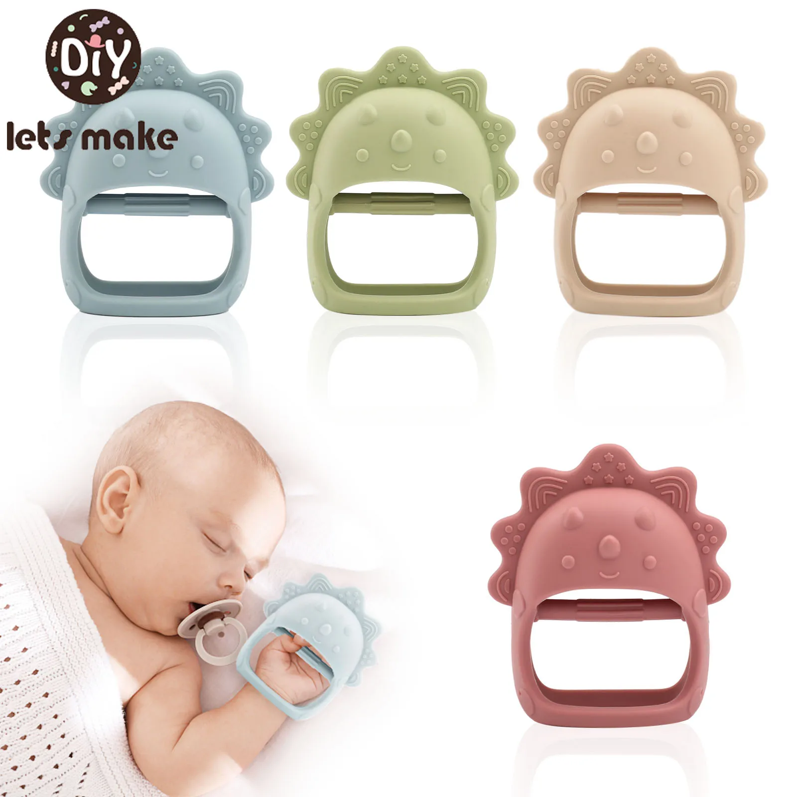 

1 Pcs Baby Teether Gloves Pacifier Kids Teething Silicone Newborn Dental Care For Teethers Sucking Fingers Thumb Accessories