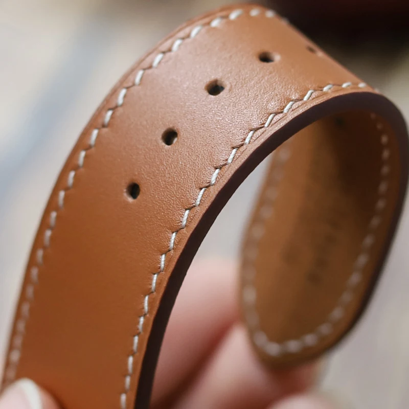 Для Apple Watch 10s ремешок Smart iwatch6 7 8 9 поколения ультра кожаный для часов