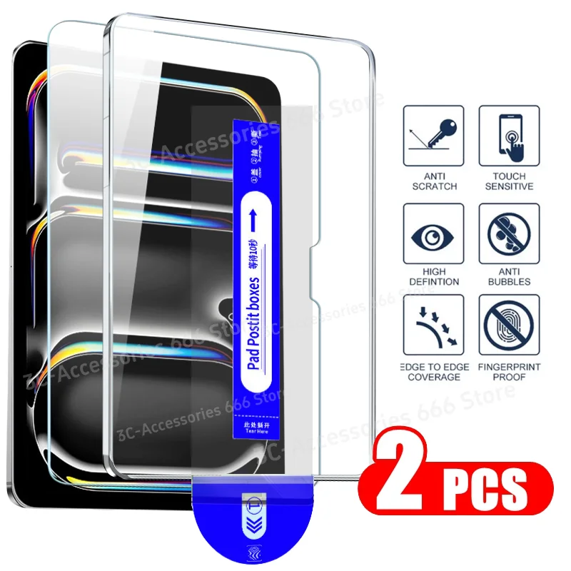 Премиальная защитная пленка для экрана Apple iPad Pro и Air. Простая установка с