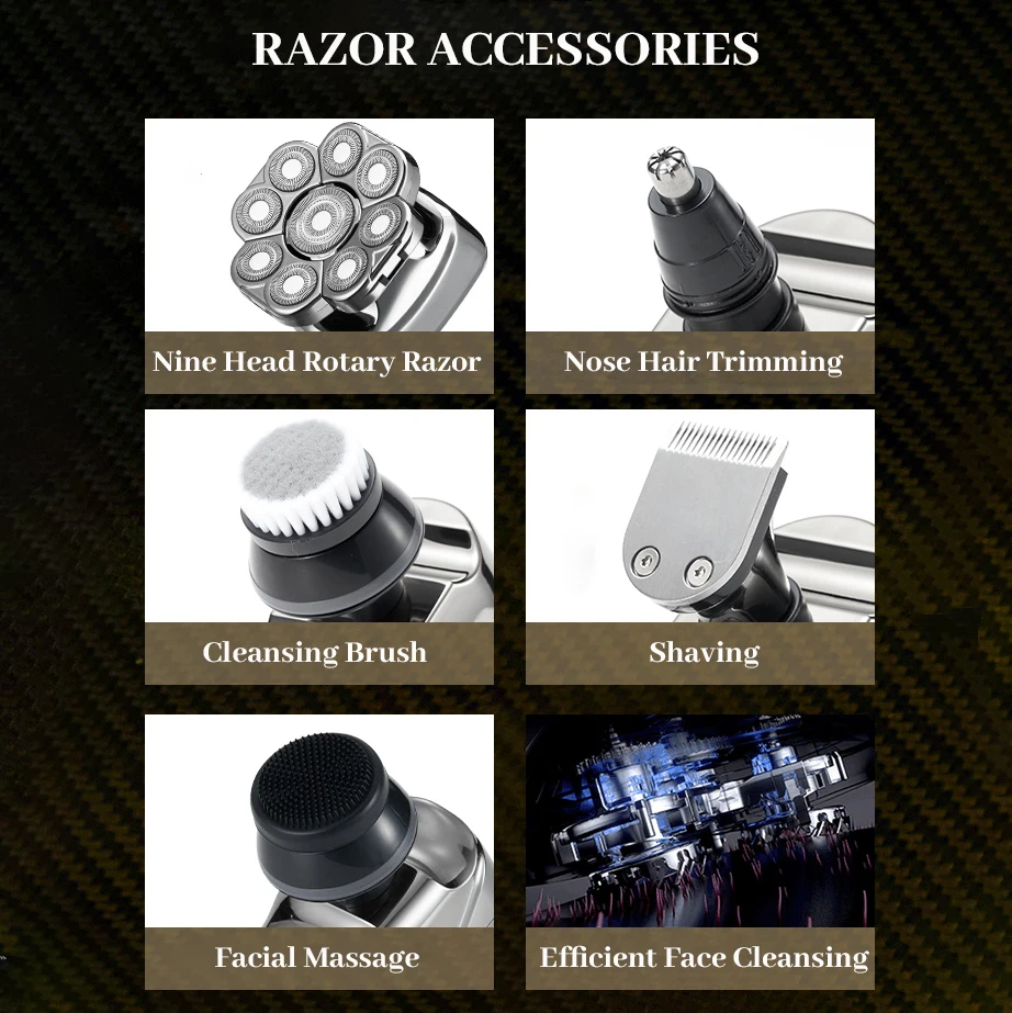 Сменные 3D 4D 5D 6D 7D 8D 9D фотоголовки | Триммер для носа машинка стрижки волос и