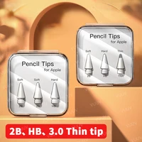 tips for apple pencil 1st 2nd generation for appl pencil double layer 2b hb soft and hard replacement tip for apple pencil nib