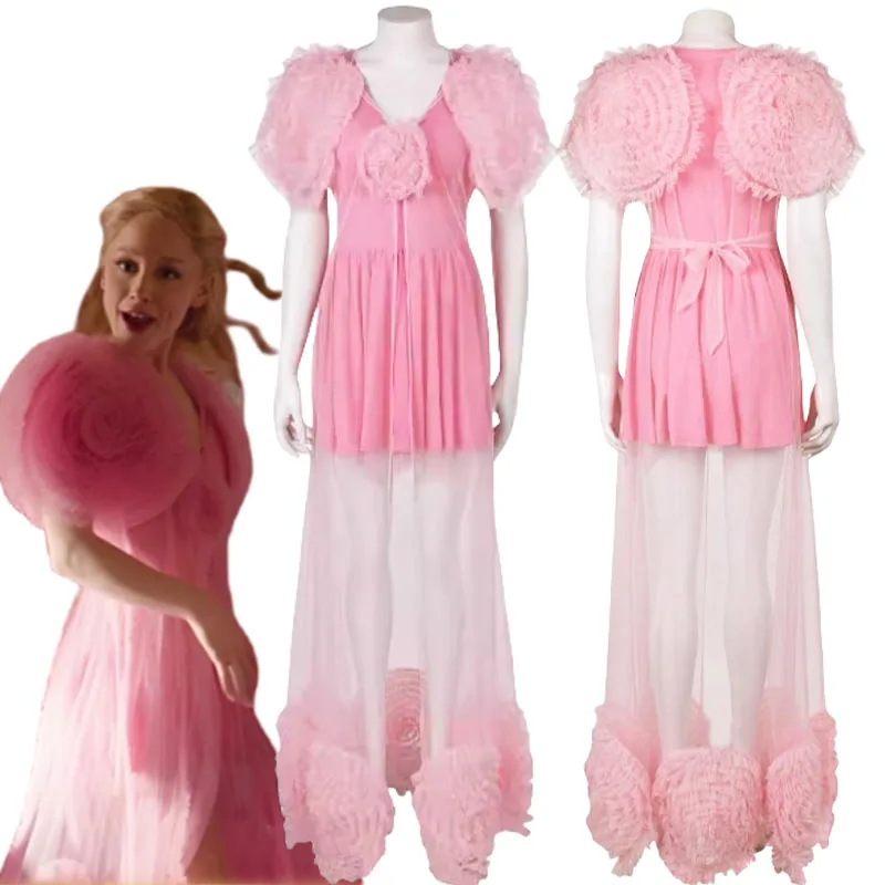 Платье для косплея из фильма Wiked Fantasia Glinda женский розовый костюм сна маскировка
