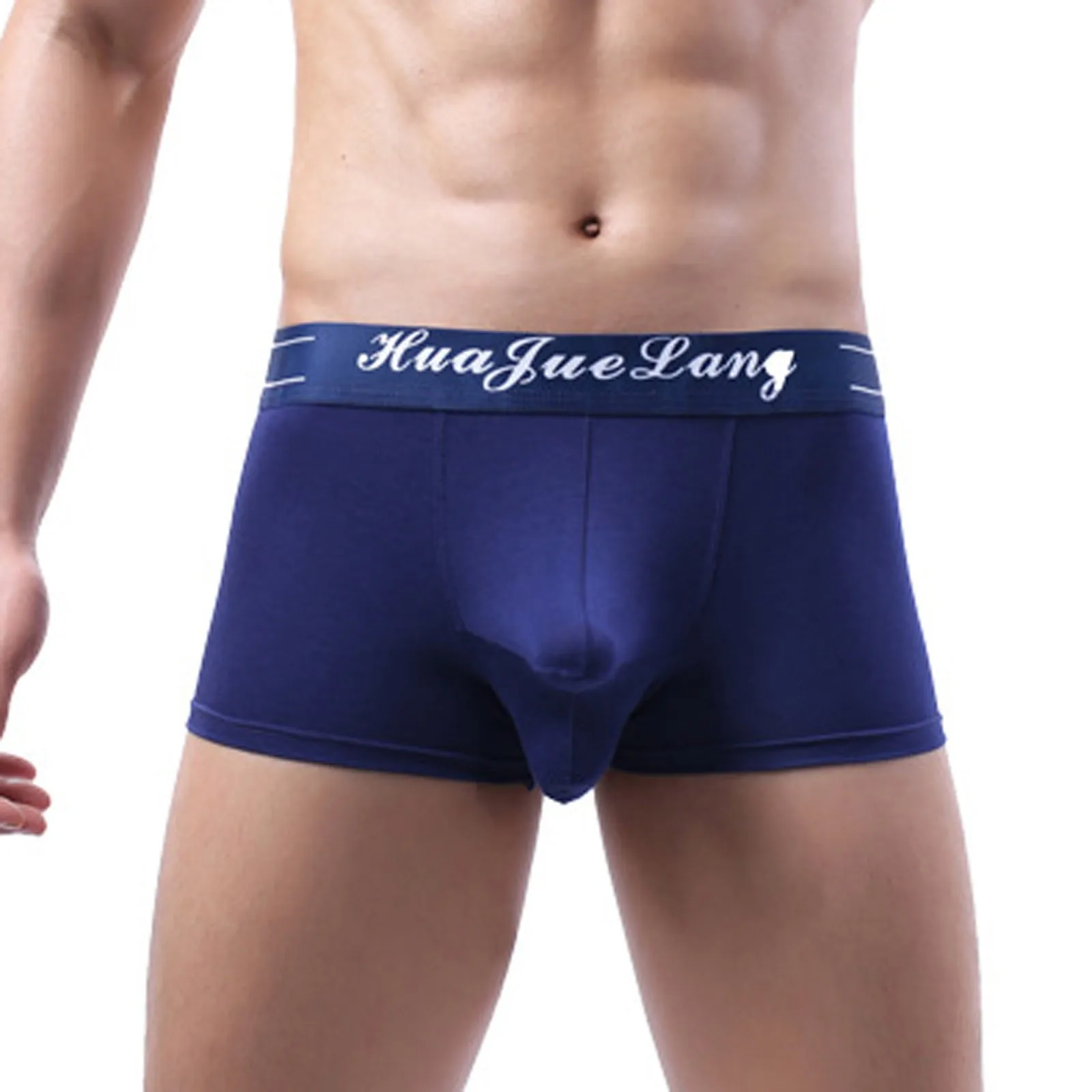 

Men'S Briefs Underwear Sexy Man Panties Solid Gays Underpants Breathable Comfortable Male Bikini Shorts Black Blue Red Tanga