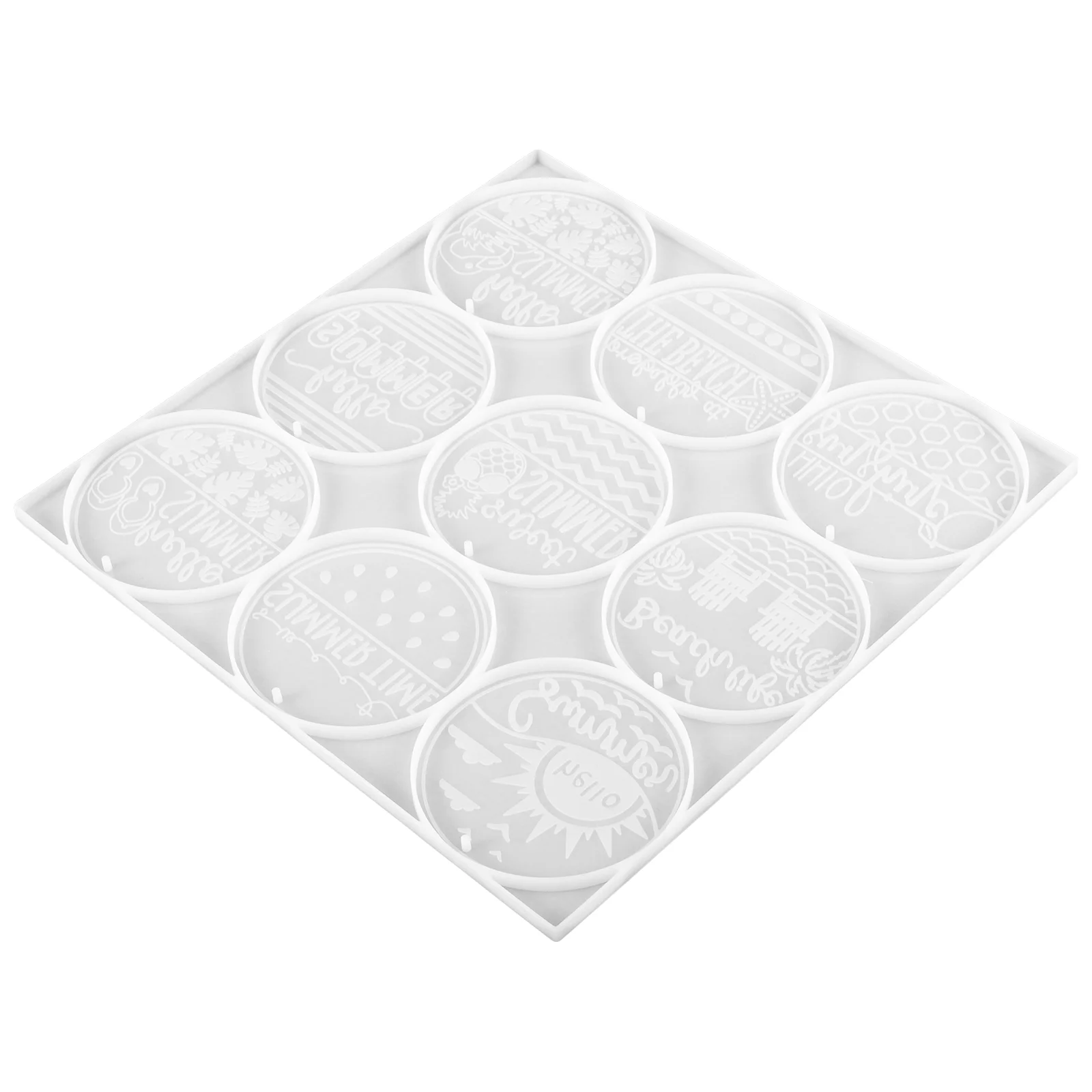 

Small Keychain Silicone Pendant Molds Rings Making Keychains Reusable DIY Supply