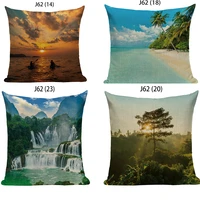 seaside coconut tree forest scenery pillows anime body pillow linen pillow cover decorative softness cover pillow pillow cover