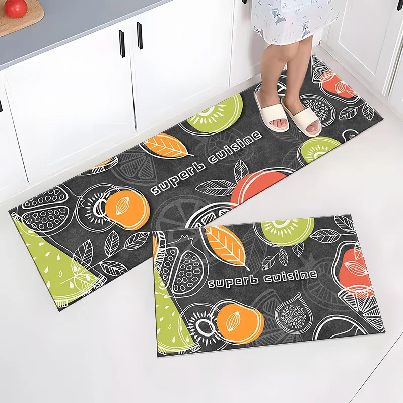 

Kitchen Floor Mat Carpets Hallway Balcony Entrance Bedroom Bathroom Doormat Anti-slip Washable Antifouling Long Rug Home Decro