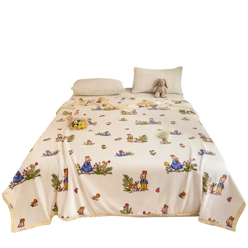 Хлопковое толстое одеяло зимнее детское с принтом персонализированный