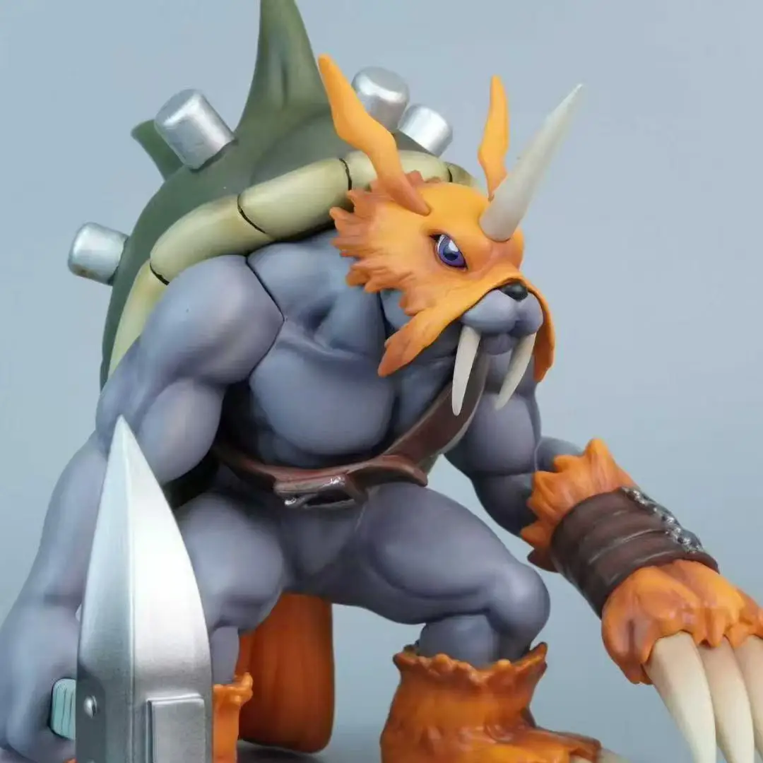 Фото Аниме Digimon Adventure Фигурка Zudomon Фигурки 20 см Статуя из ПВХ Настольный орнамент Коллекционная модель игрушки Подарки №2