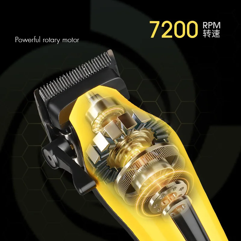 WMARK NG-1002 Машинка для стрижки волос 7200 об/мин Керамическое лезвие со светодиодным