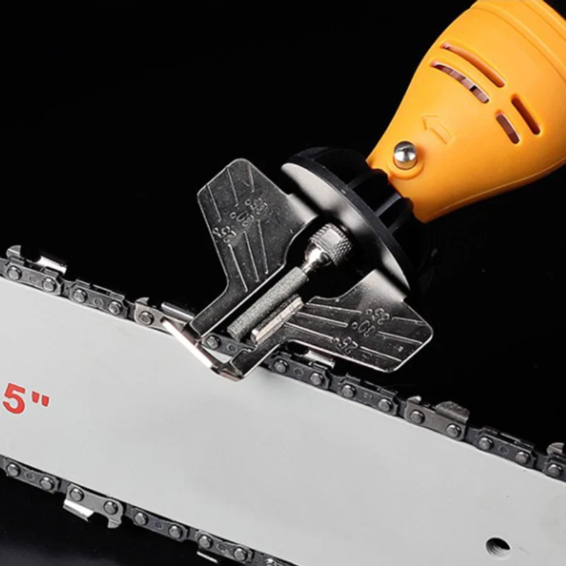 

Chainsaw Sharpening Kit Rotary Sharpener Tool Chain Machine Kit Saw Blade Sharpener Guide Drill Adapter Head Saw Chains Tool Set