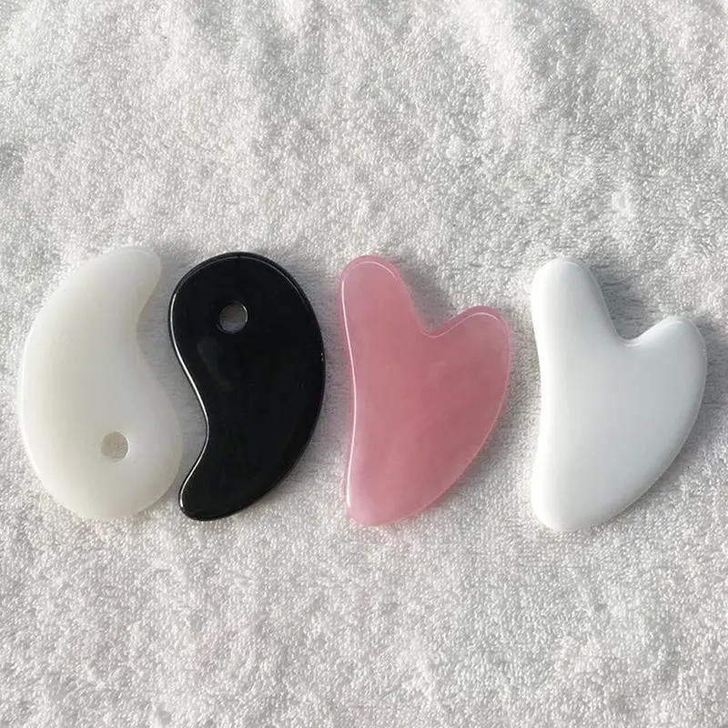

Массажная пластина для лица Gua Sha, инструмент для украшения кожи, спа-массаж, пчелиный воск, для шеи и спины