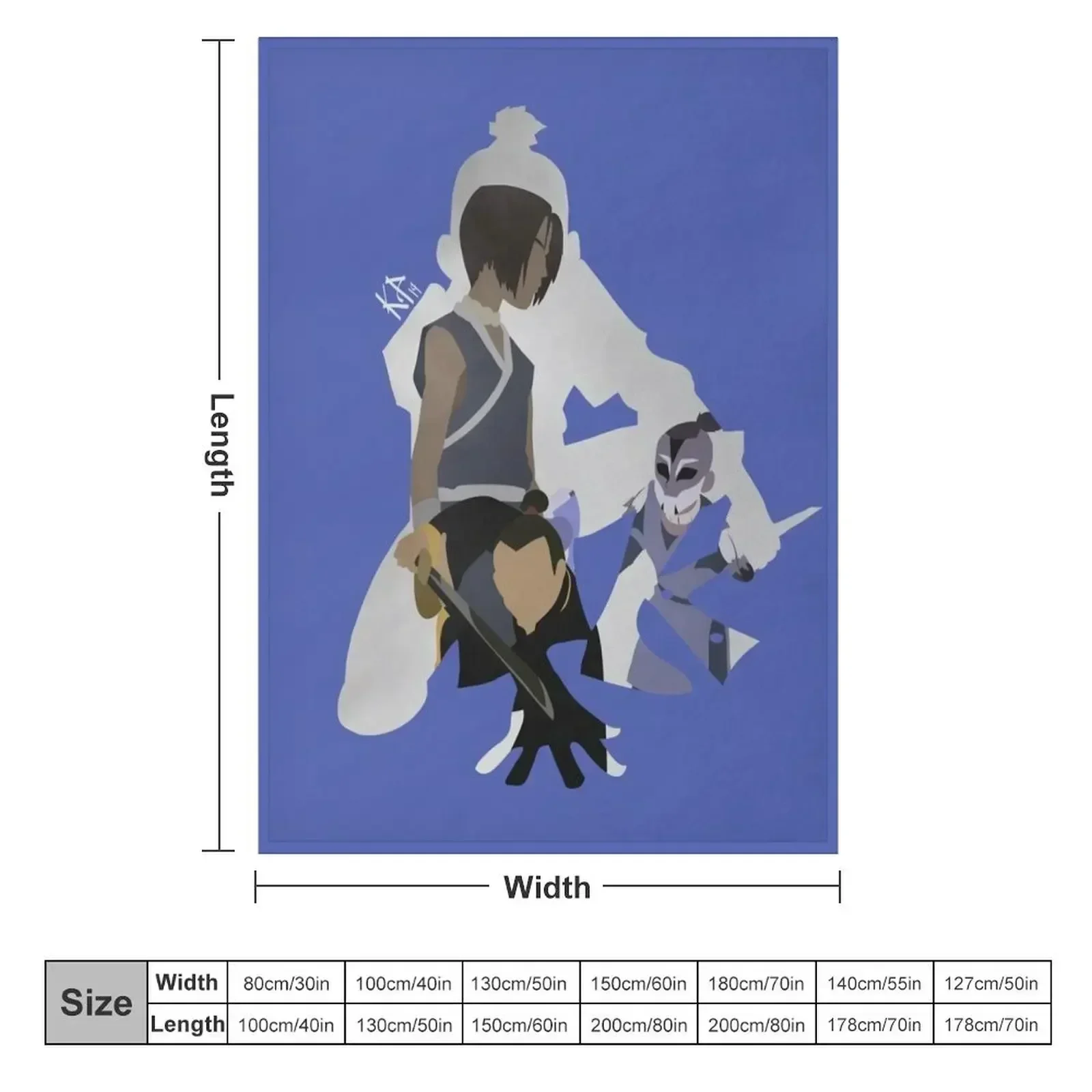 Плед Sokka the WARRIOR плюшевый