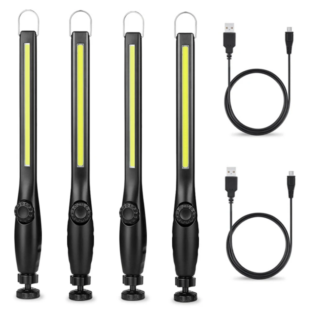 

Rechargeable LED Work Light COB Work Lights Handled Flashlight Portable Lantern for Outdoor Camping Car Repair Emergency Lamp