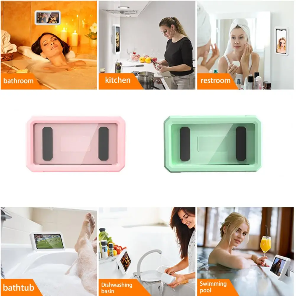 

Phone Stand Convenient ABS Foldable Touch Screen Wall Mount Box Phone Accessories Phone Shell Phone Holder