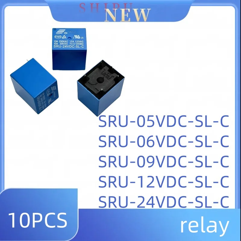 10 шт. SRU-05VDC 06 В 09 12 24 В-SL-C SRU-12VC-SL-C А реле
