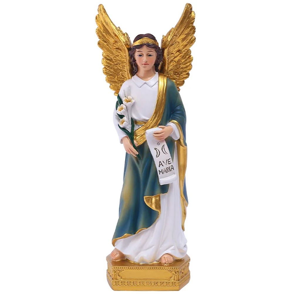 

Mary Statue Virgin Catholicism Figurine Decoration Maria Resin Christmas Religious Stakes Garden Ornament Church Desktop Model