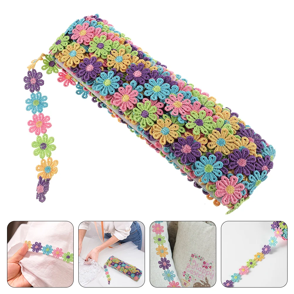 

Lace Trim Ribbon Fabric Flower Wedding Sewing Applique Embroidered Trims Crochet Floral Sunflower Daisy Craft Crafts Clothing