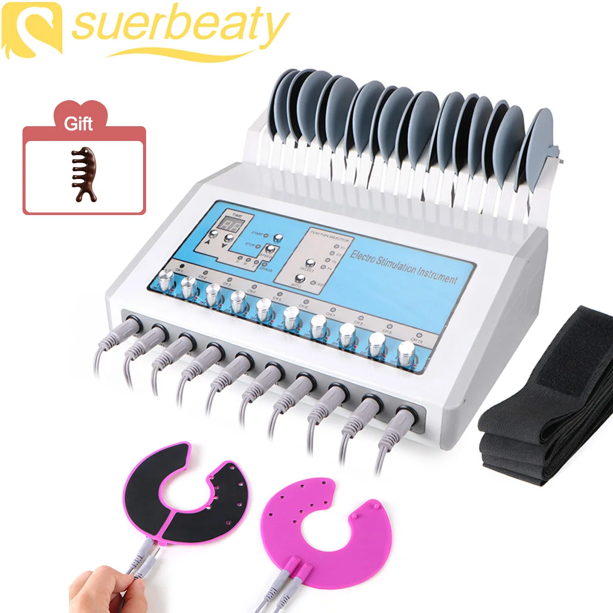 Машина для похудения тела EMS Bio Microcurrent Treatment с биоимпульсными подушечками