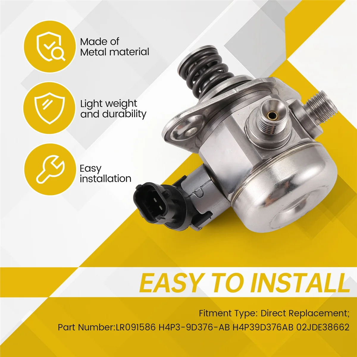 LR 091586 Топливный насос высокого давления для Range Rover IV Sport II Evoque Velar 2018-2023 2.0T H4P39D376AB