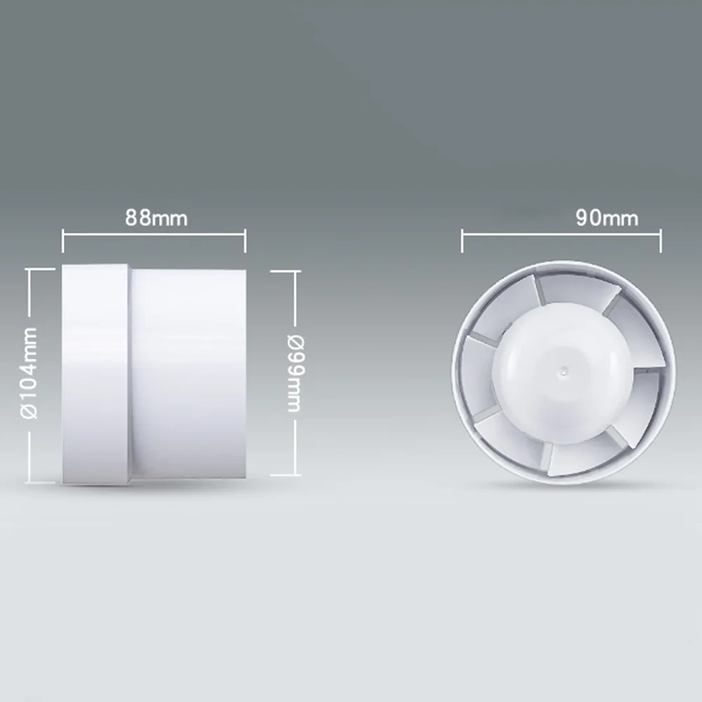 

4\" 5\" 6\" 100 125 150 Mm In-Line Extractor Fan Air Blower Fan Bathroom Extractor Kitchen Toilet Wall Air Clean Ventilator