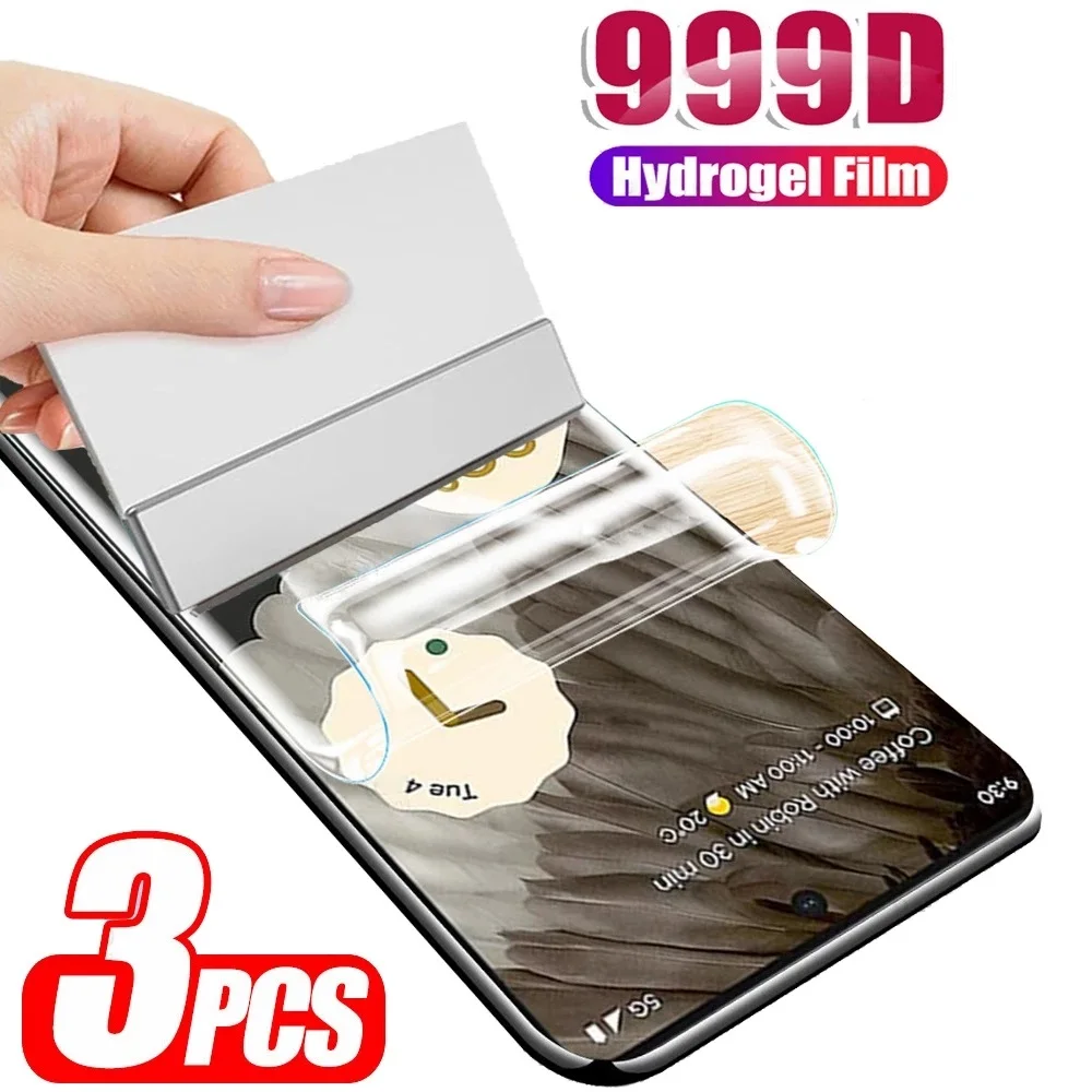 

3PCS Full Cover Soft Film For Google Pixel 6A Hydrogel Film For Pixel 6 Pro Pixel 6A Pixel 6 6 Pro Screen Protector Not Glass