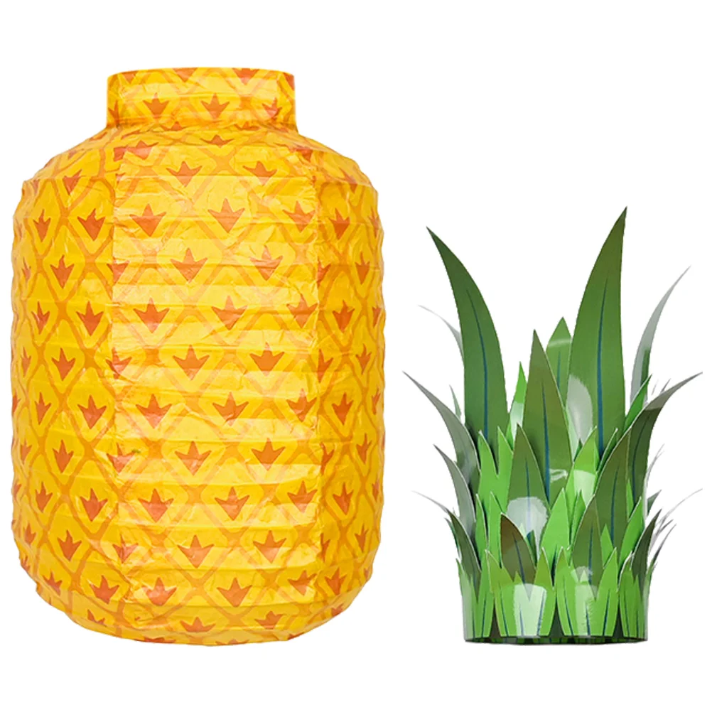 

Hawaii Paper Pineapple Lantern Birthday Decorations Large Cake Lanterns Hawaiian Party Tropical