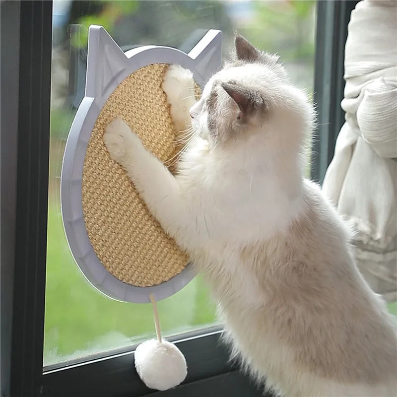 

Cat Scratching Suction Wall For Cat Toy Ball Wear-Resistant Nail Scraper Sisal Mat Grinder Scratch Cats Bed Products