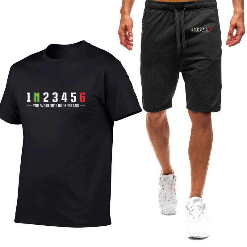 

2022 Biker 1n23456 Motorcycle Mens New Summer Sportswear Shorts Short Sleeve Breathable T-Shirts Shorts Basketball Suits