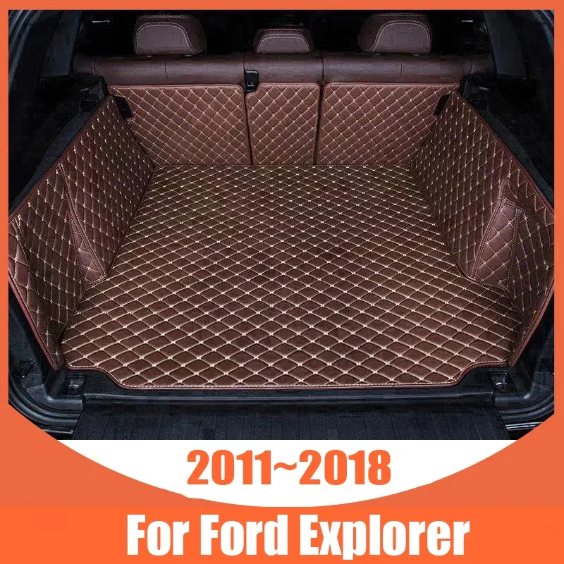 Автомобильный коврик для багажника с полным покрытием Ford Explorer 2011-2018 17 16 15 14 13 12