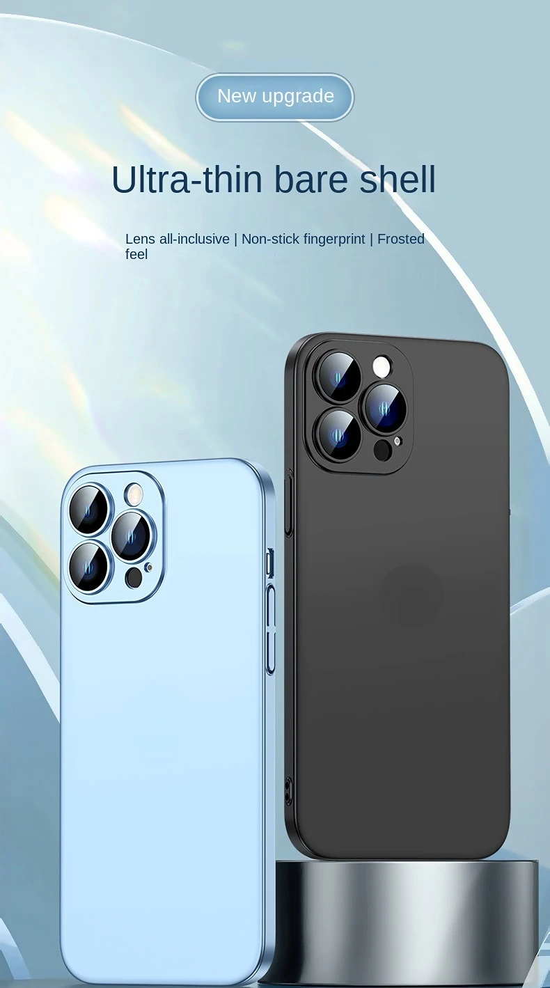 Dust proof with lens film Nudity For iPhone 14 13 12 11 Pro Max Plus All inclusive ultra-thin lens phone case