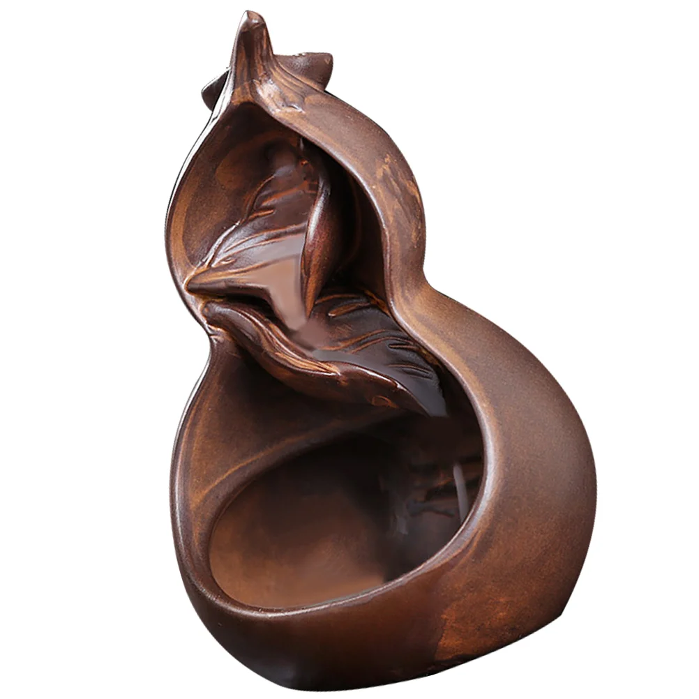 

Backflow Holders Retro Holder Burner Easter Fragrance Aroma Office Centerpiece Table Gourd Furnace Censer Delicate Waterfall