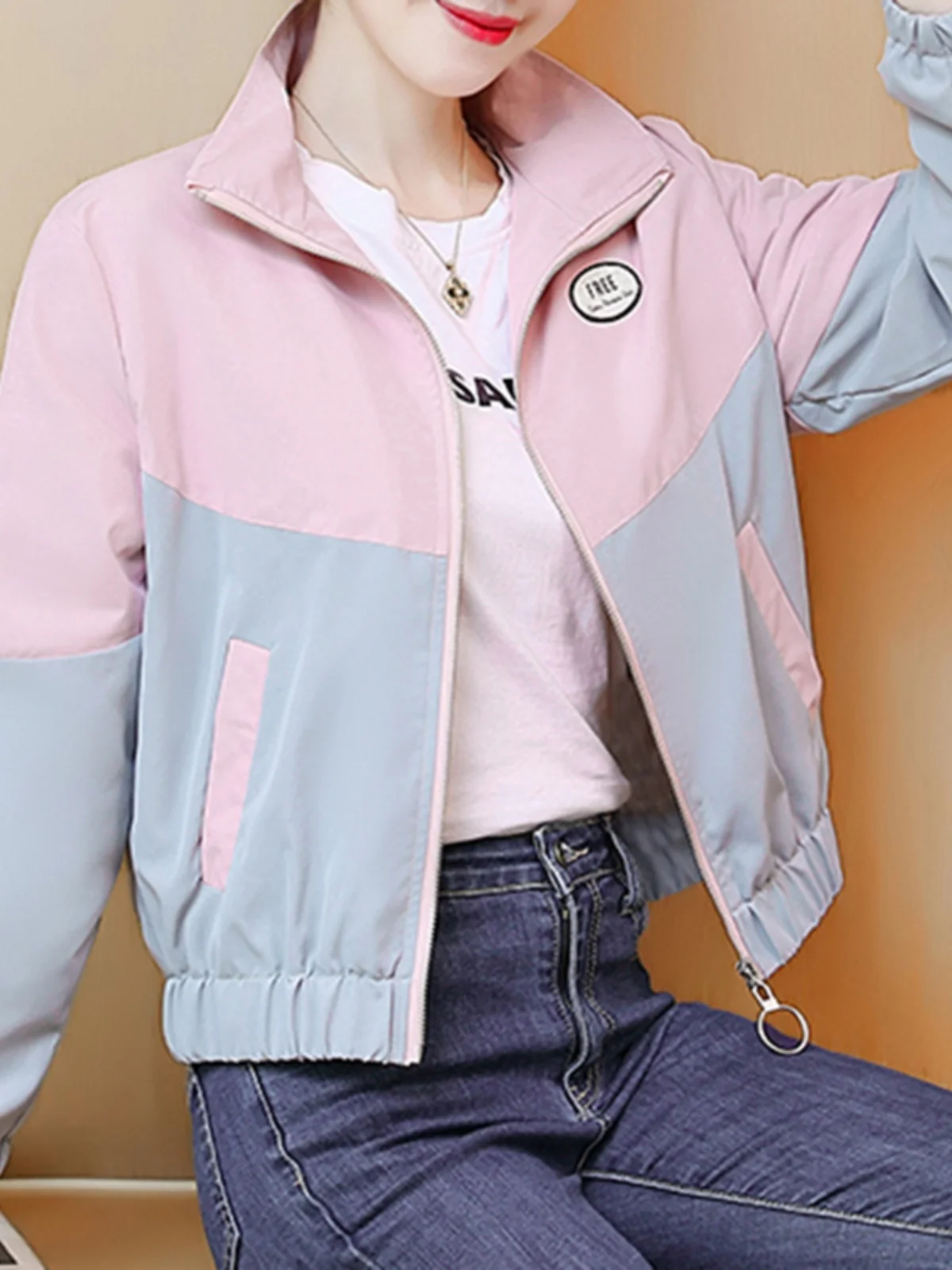 Бейсбольная форма короткое пальто женская одежда весна и осень-зима 2024 новый