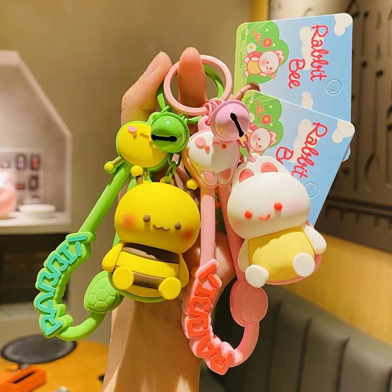 Милый брелок мультяшный кролик пчела изысканный креативный автомобиль кукла