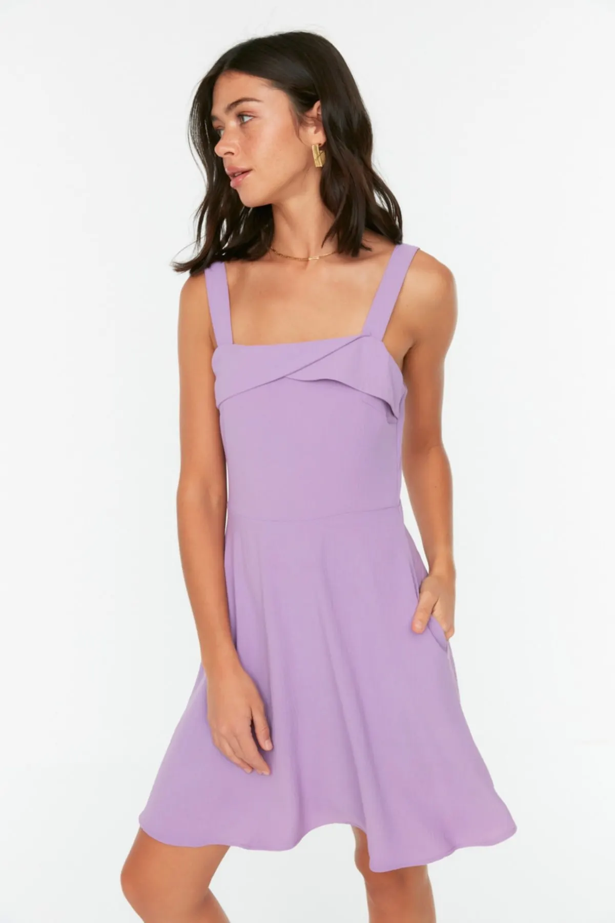 

Women's Dress Lilac Strap Elegant Fashion Summer Summer Spring Casual Short Sleeve Stretch Casual Short Sleeve Stretch Comfortable Boho Dress