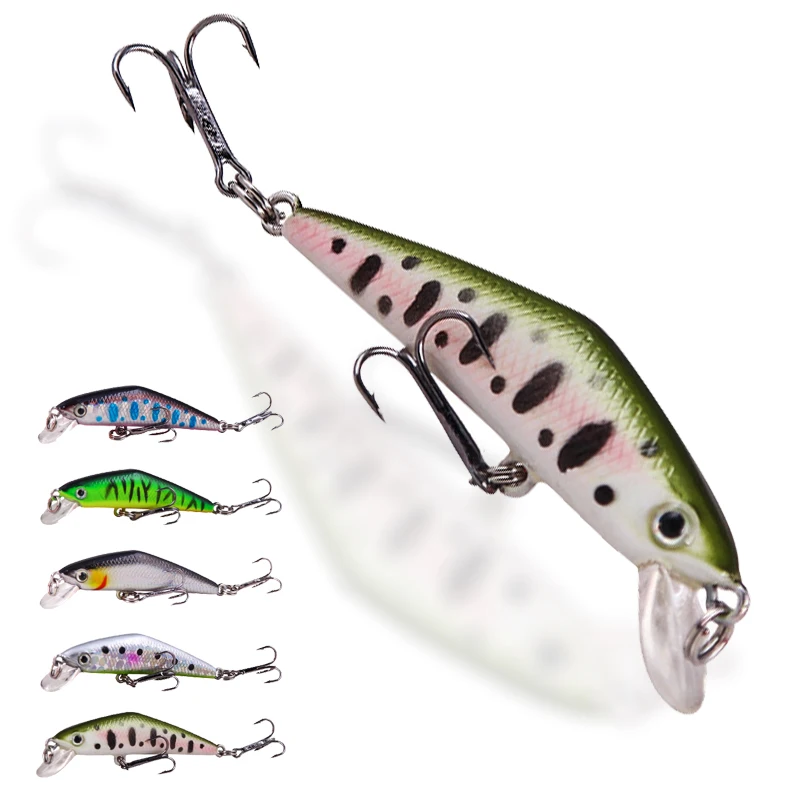 

mini Minnow Fishing Lures 6.8cm 2.7g Wobblers Artificial Plastic Hard Bait Crankbait Jerkbait Pesca Bass Tackle