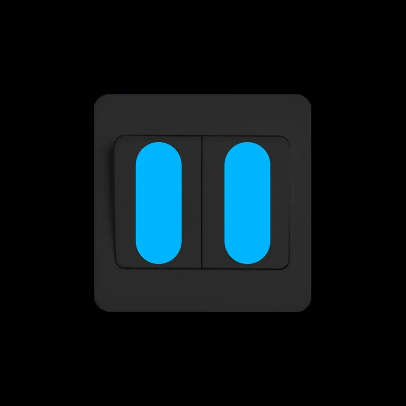 

Glow in the dark switch Panel button sticker DIY Glow indicator strip nightlight wall decoration sticker Home decoration decal