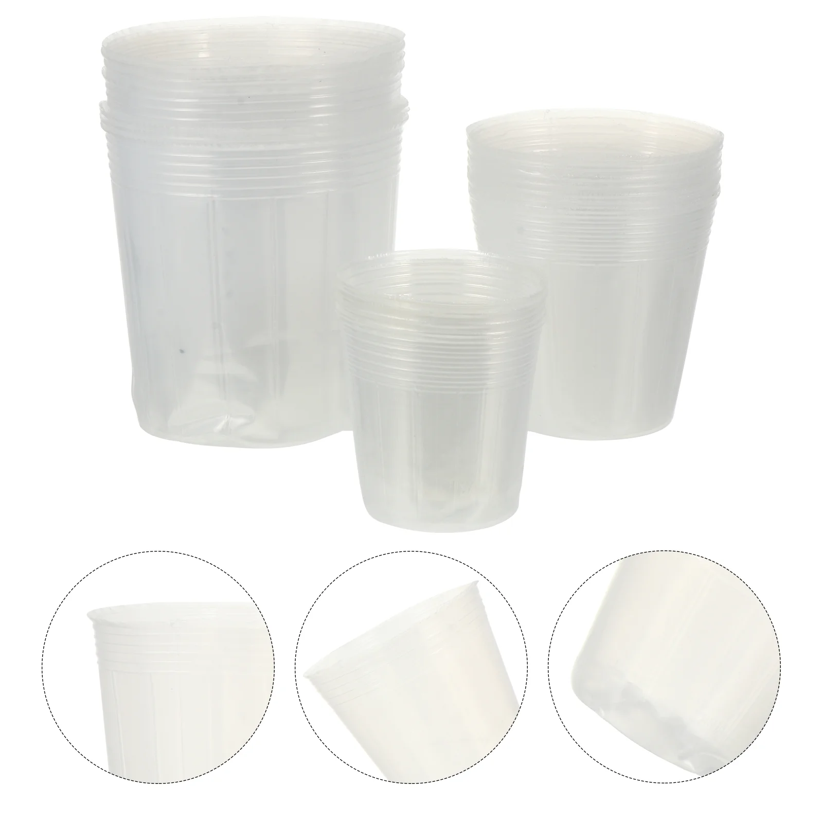 

Pots Pot Orchid Flower Clear Planter Nursery Cup Garden Planting Gardening Supplies Starting Starter Flowerpot Growing Cups