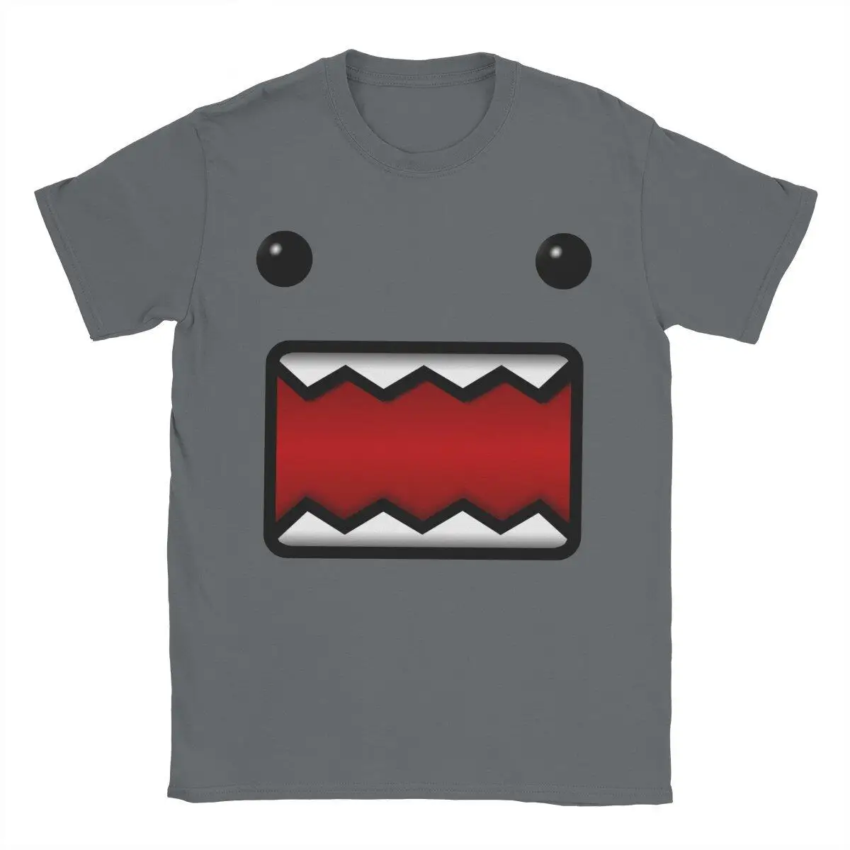 

Domo kun Shaded Japanese Anime Otaku T-Shirts for Men Round Collar Pure Cotton T Shirts Short Sleeve Tee Shirt Plus Size Clothes